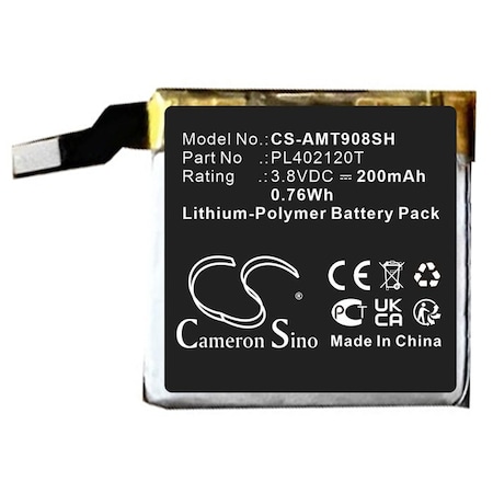 Bsc Preferred Amazfit ARES A1908 Smart Watch Replacement Battery CS-AMT908SH